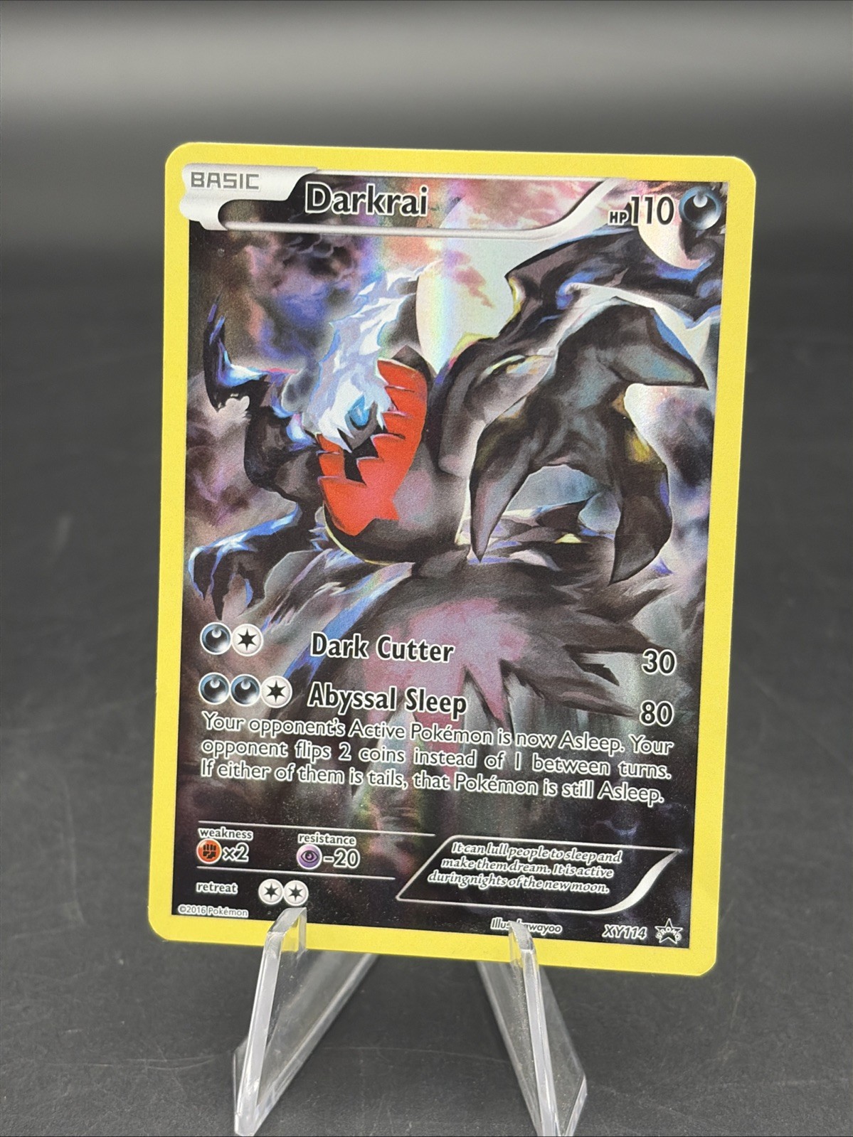 Pokemon TCG Darkrai XY114 Holo Card Full Art Promo Black Star