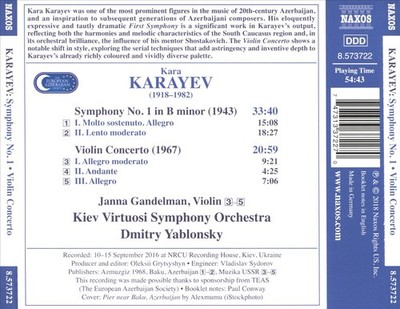 KARA KARAYEV - SYMPHONY NO.1 NEW CD