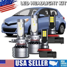 For Toyota Yaris 2006-2020 Led Headlight Kit Highlow Beams Fog Lights Bulbs