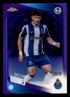 William Gomes 2025-26 Topps Chrome UEFA Club Purple Refractor #/75 #50
