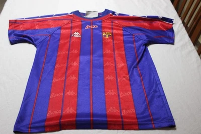 T-Shirt Officiel FC BARCELONA Vintage Années 90 Marque KAPPA Taille S Numéro 9 - Photo 1/2