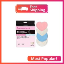 Bamboobies Ultra-Soft Velour Nursing Pads   Reusable, Washable  Leak-Proof   2