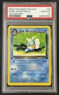 DARK WARTORTLE PSA 10 2000 POKEMON TEAM ROCKET FIRST EDITION 1ST #46/82 GEM 4892