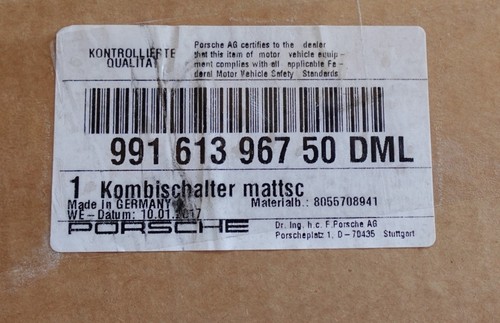 PORSCHE 991 CARRERA S GT3 TURBO 16 19 COMBO CONTROL MULTI SWITCH 99161396750DML - Picture 7 of 23