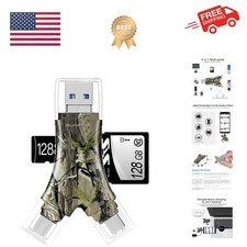 SD Card Reader for iPhone/ipad/Android/Mac/Computer/Camera,4 in1 Micro SD Car...