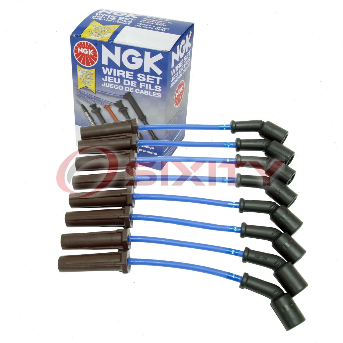 1 pc NGK Spark Plug Wire Set for 2001-2006 Chevrolet Silverado 2500 HD 6.0L cl