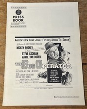 The Big Operator Movie Ad Press Book Merchandising Manual Mickey Rooney 1959