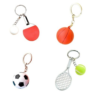 Unique Miniature Sports Racket Keychain Accessory For Personal Style Expression