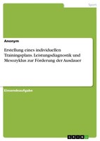 Anonymous | Erstellung Eines Individuellen Trainingsplans....
