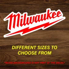 Milwaukee Vinyl Decal Sticker Graphic Garage Tools Truck Window Toolbox