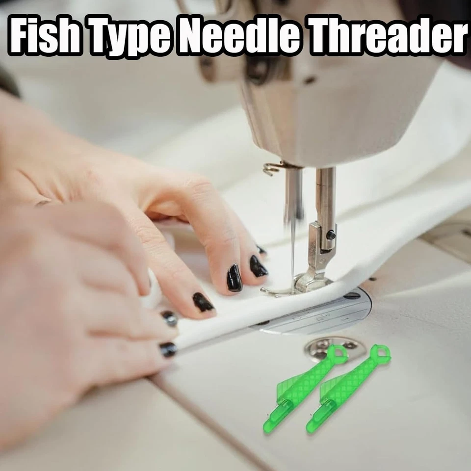10-Pack Fish Mouth Sewing Machine Needle Threader - Image 4 of 4