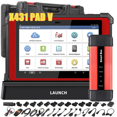 2026 LAUNCH X431 PAD V PAD 5 Elite Car Diagnostic Scanner J2534 Key Programming