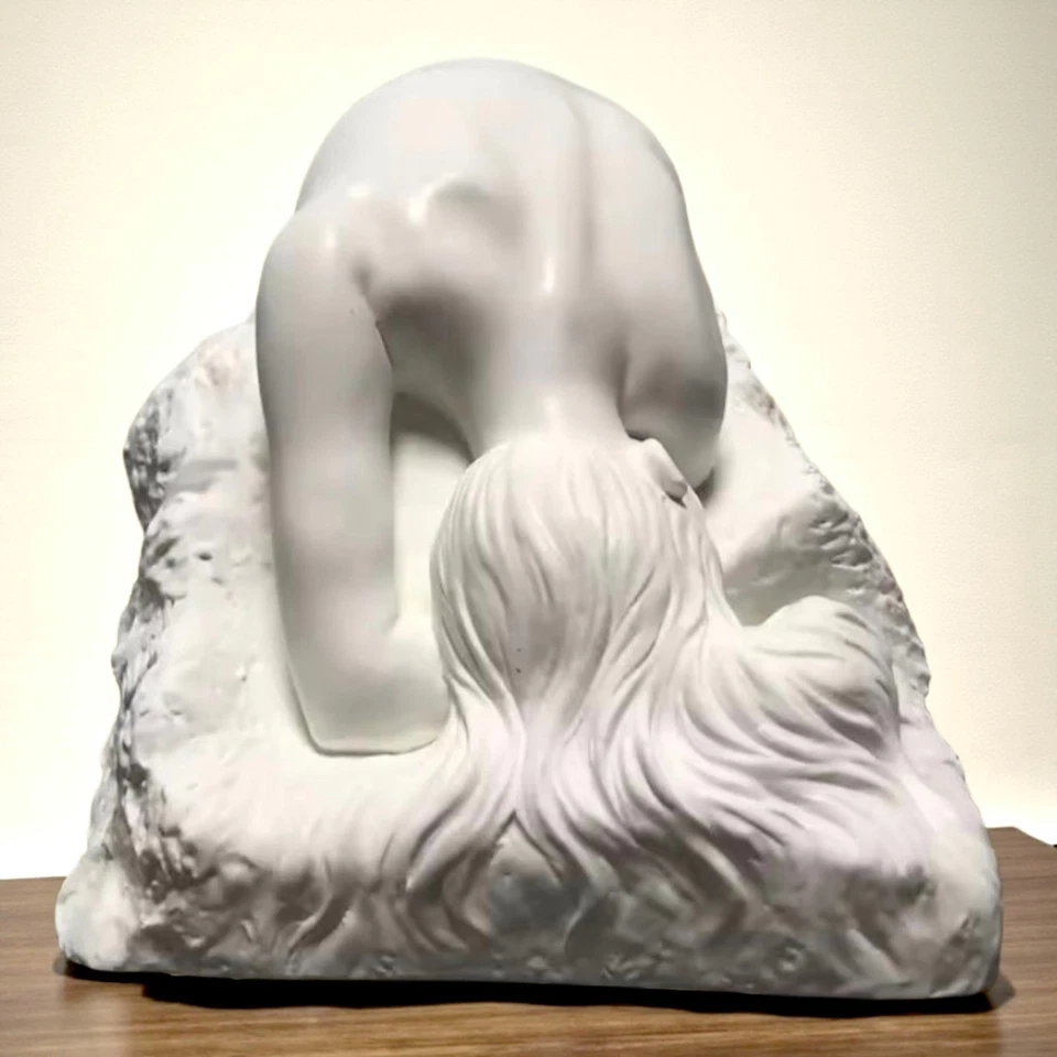 Sculpture Danaïde Rodin style art moderne – statue décorative blanche 16,5 cm - Photo 4/4