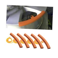 5PCS Car Tire Changing Rim Protector, Fixing Vehicle Wheel Changer Rim Orange