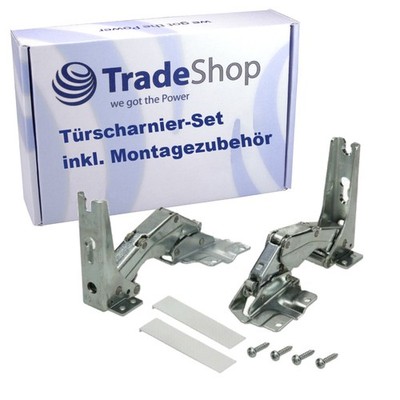 Türscharnier-Set für Hotpoint BTS 1622/HA, BTSZ 1632/HA, HL A1.UK, HZ A1.UK