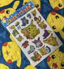 Pokemon Holo Pikachu Vintage Sticker Sheet Pocket Monsters Vending Machine 1998