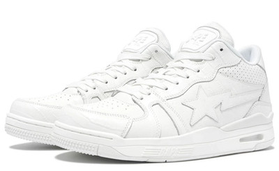A Bathing Ape ''BAPE Clutch Sta #2'' White 1K30-191-315 Size 9.5 NEW W/O Box