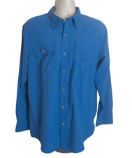 Ridgecut Tough wear Men's Medium Blue Vent Button Up Shirt