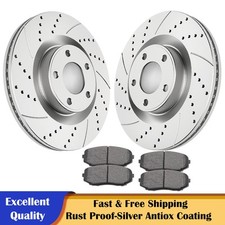 Front Drilled Brake Rotors Disc Brakes Pads for 2007-2014 Ford Edge Lincoln MKX