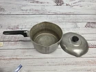 Wagner Ware Sydney O Magnalite 4 QT Sauce Pot 4684-P with Lid Double Spouts VTG