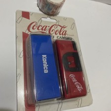 Rare vintage Coca-Cola mini toy camera with film, unused hobby goods collection