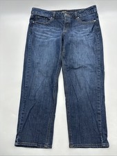 Eddie Bauer Jeans Women Size 12/31 Blue Pockets Logo . 36746