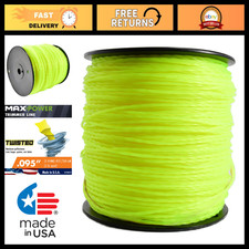 Premium 0.095" Twisted Trimmer Line - USA Made, Durable, Heavy Duty, Lawn Care