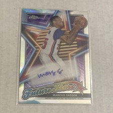 2023-24 Topps Chrome Marcus Sasser Rookie Future Stars Auto Autograph Refractor