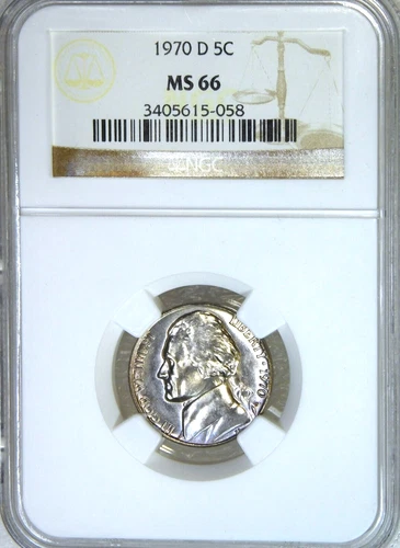 1970-D Jefferson Nickel NGC MS66 Looks Semi-P/L Bright Great Luster PQ #F88B