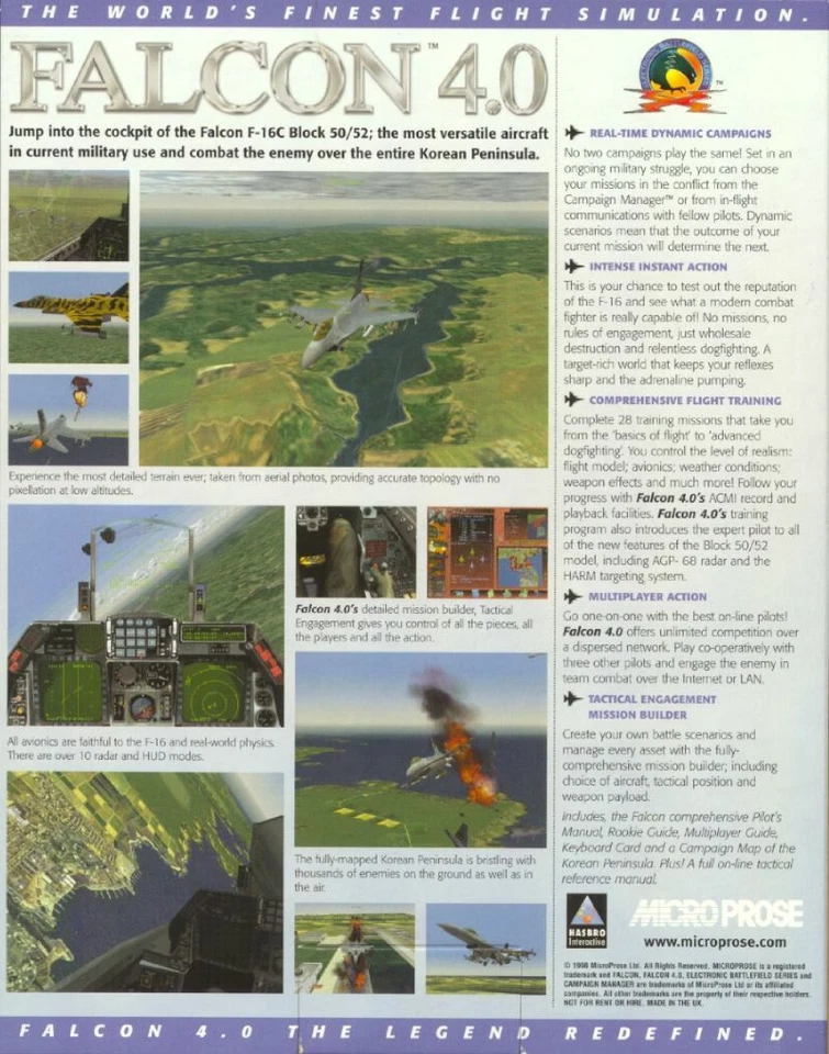 Falcon Collection PC Mac Game Spectrum Holobyte Windows 10 11 Gold 4.0 A.T. - Image 3 of 4