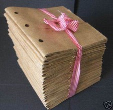 5x5 SEWN paper bag scrapbook albums/piecing- 20 books
