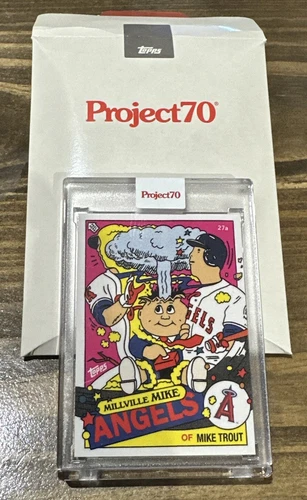 2021 Topps Project 70 MIKE TROUT Adam Bomb GPK by Ermsy #357 Garbage pail kids