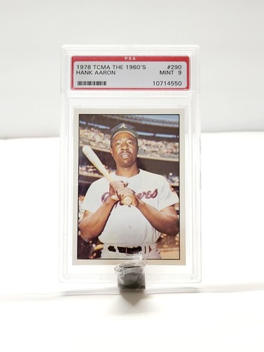 1978 TCMA The 1960's Hank Aaron Atlanta Braves Hall Of Famer PSA Graded 9 HOF - Bild 1 von 2