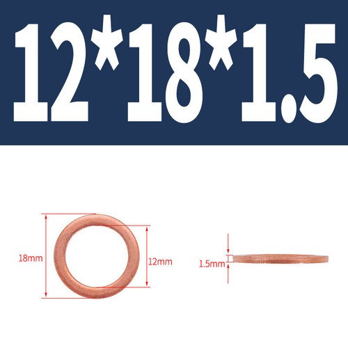 Arandelas métricas de sellado de cobre anillos junta plana forma A DIN 7603 A 3 mm ~ 68 mm - Imagen 69 de 128