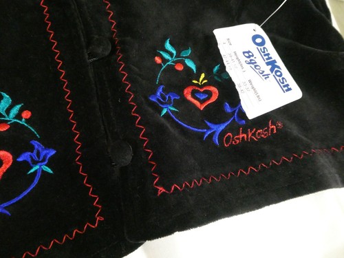 NWT Vintage 90s OshKosh BGosh Kids 5/6 Winter Fleece Vest & Skirt Winter NEW T2 - Picture 11 of 19