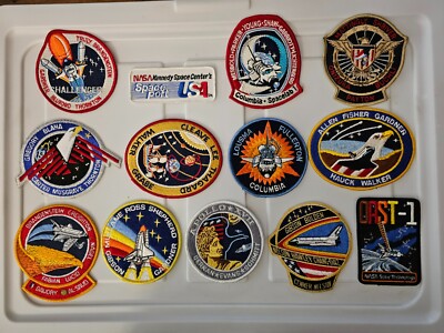 Vintage NASA (13) Item Mixed Space Patch Lot Uncommon Space Patches