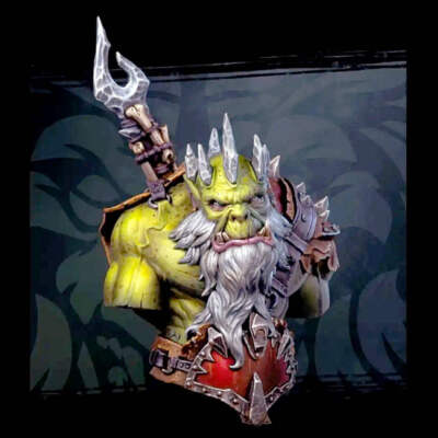 1/9 BUST Resin Model Kit King Orc Warrior Unpainted