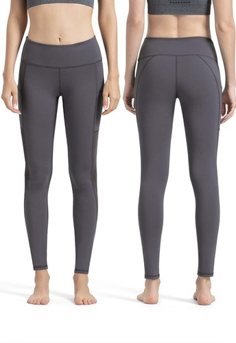 ALONG FIT Gym Leggings Women High Waist with Pocket Sports Yoga Workout Size L - Picture 4 of 7
