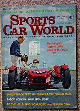 Sports Car World 1966 Jan Cusack Burr Bathurst Cortina GT500 Project Ferrari Din