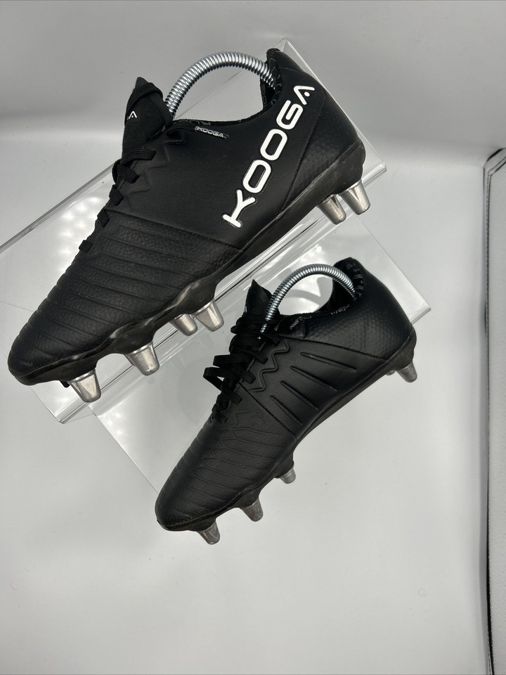 Kooga Power Black Rugby Football Boots Metal Studs Soft Ground UK 5.5 eBay