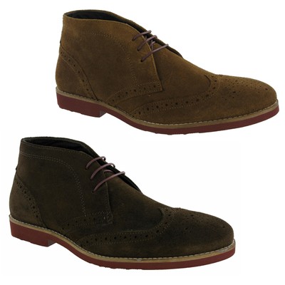 brogue desert boots