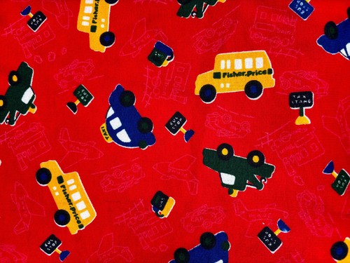 Kids Theme Knit Print - Intex : Red Background- 1-2/3 Yards Flannel Like 60 Wide - 第 6/7 張圖片