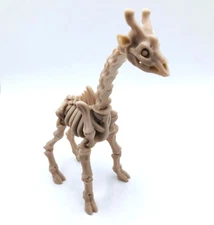 3D Printed Skeleton Giraffe Bone Animal Display Toy Articulated Skeletal Body