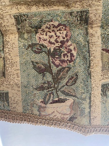 Tapestry Valance Floral Rod Pocket for Windows in Bedroom, Kitchen, Living Room - Picture 5 of 6