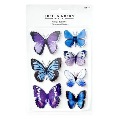 Spellbinders Timeless Stickers-Twilight Butterflies