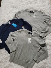 THE CHILDREN'S PLACE Boys V-Neck Sweater Grey Sizes 4 or 7/8 Blue Size 2T