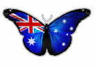 <!--F#f_0-->Butterfly sticker with Australian flag decal for car , ute, motorhome truck , w<!--F/-->