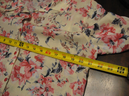 Love Potion, Blusa, Crema y Multicolor Floral Botón Frontal, Rayón, Largo Slv, L - Imagen 6 de 8