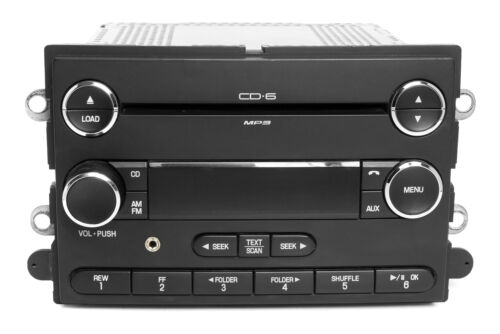 2008-09 Ford Taurus X AM FM 6 CD MP3 lecteur avec entrée auxiliaire 8F9T-18C815-HA - Photo 1 sur 6
