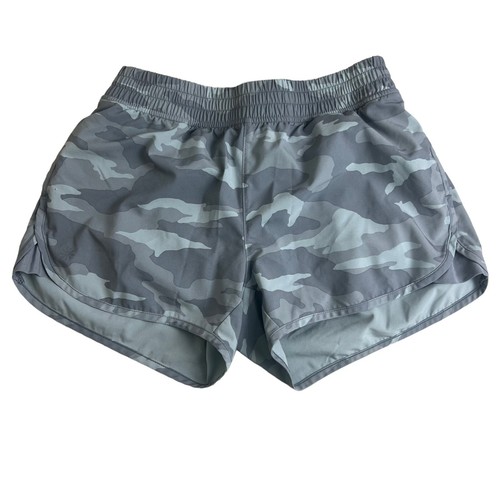 Athleta Girl Gray Camo Need For Speed 2.5" Short XL 14 - Picture 2 of 10